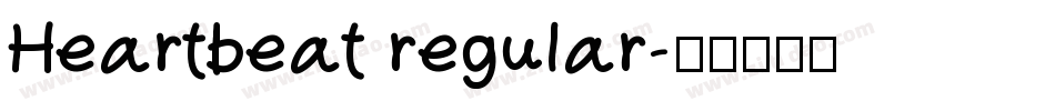 Heartbeat regular字体转换
